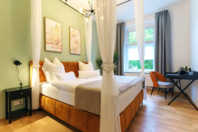 BookNoFees : location de vacances à Magdeburg – Charmant appartement ancien avec balcon au cœur de Magdebourg