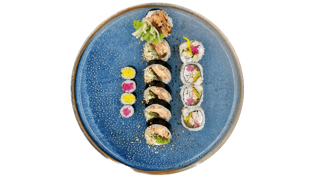 BookNoFees: Restaurant – PanSushi – Warsaw – Gebakken sushi, foto 1